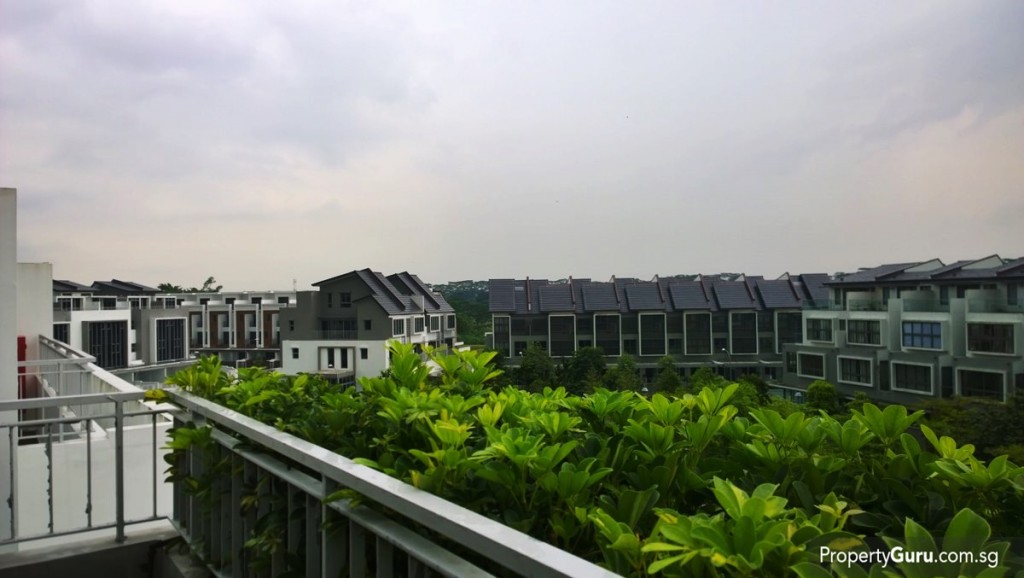 View from attic balcony