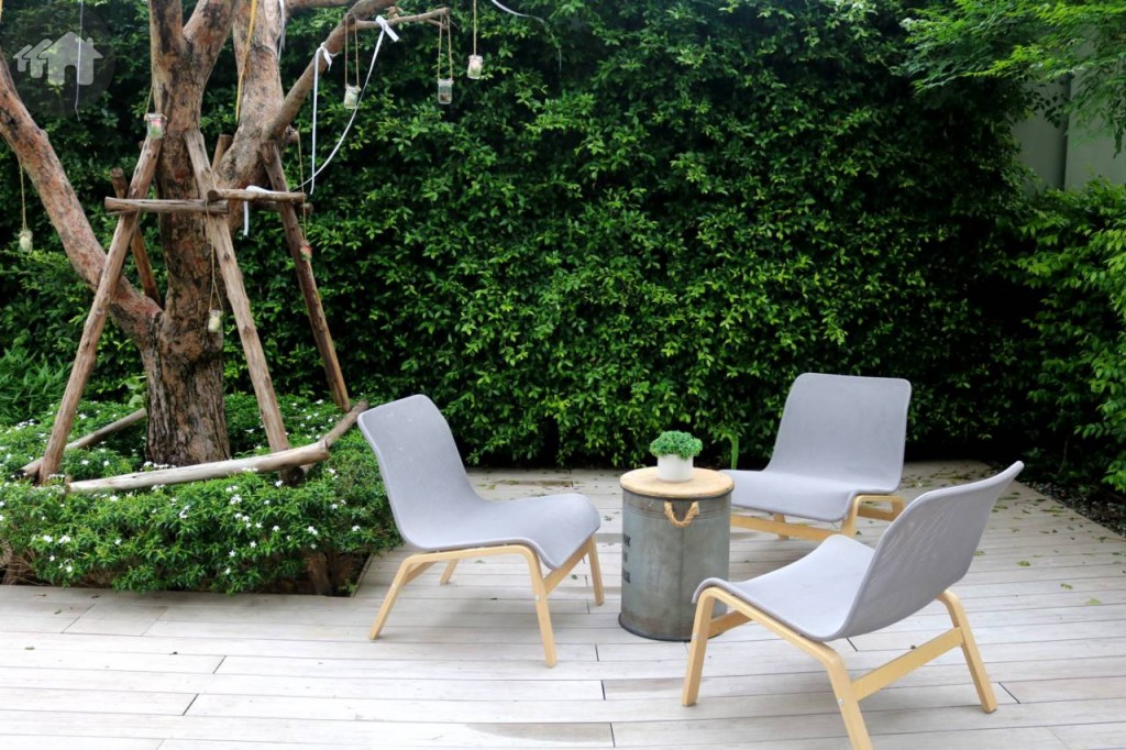 พื้นที่สวนของทาวน์โฮม Type D โครงการ อีโค สเปซ บางนา – วงแหวน (Eco Space Bangna - Wongwaen)