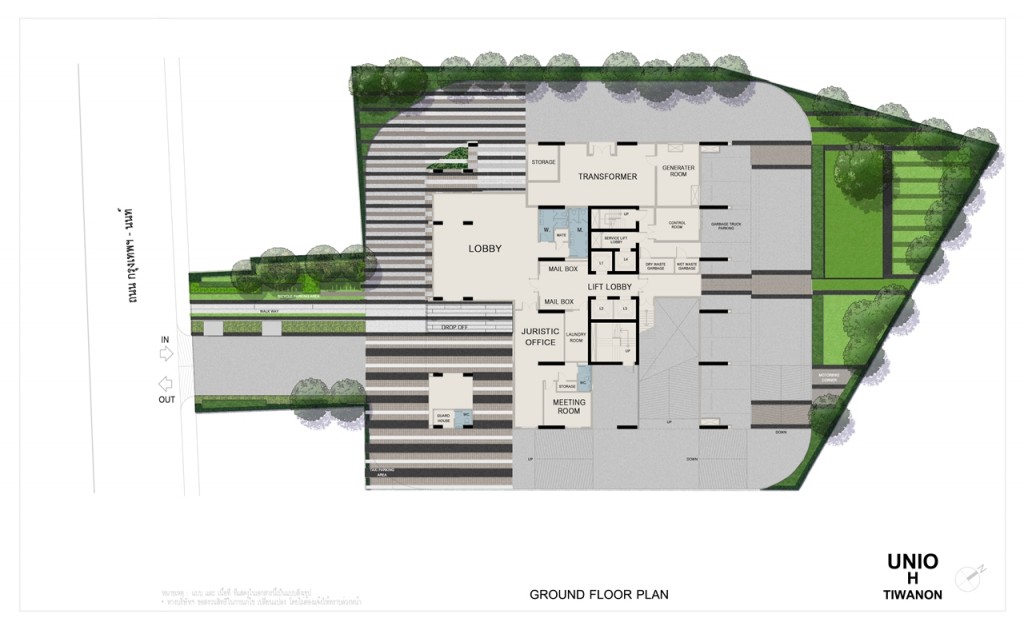ผังชั้นล่างทั้งหมด