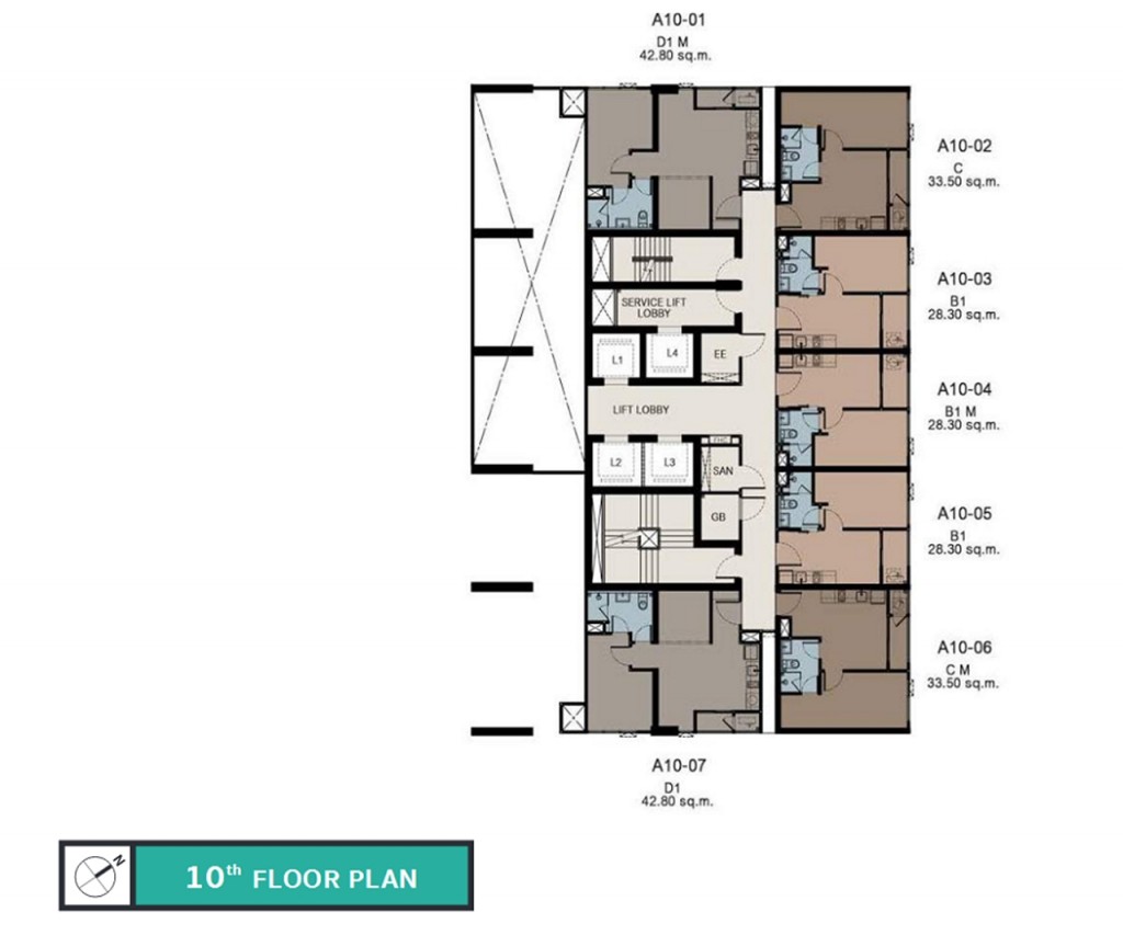 ชั้น 10 ห้องชุดพักอาศัย