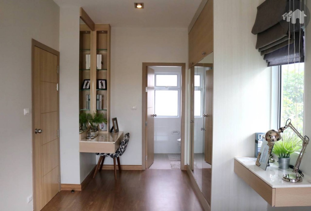 ห้องนอนยูนิต The Volume ของโครงการ วารีโอ สุวรรรภูมิ Vario Suvarnabhumi