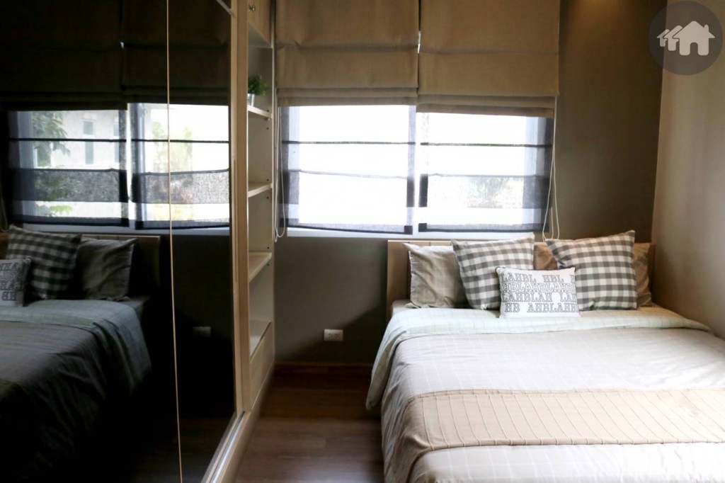 ห้องนอนยูนิต The Volume ของโครงการ วารีโอ สุวรรรภูมิ Vario Suvarnabhumi