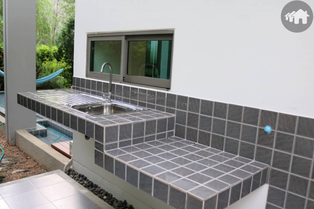 ลานซักล้างยูนิตบ้าน The Flow ของโครงการ วารีโอ สุวรรรภูมิ Vario Suvarnabhumi