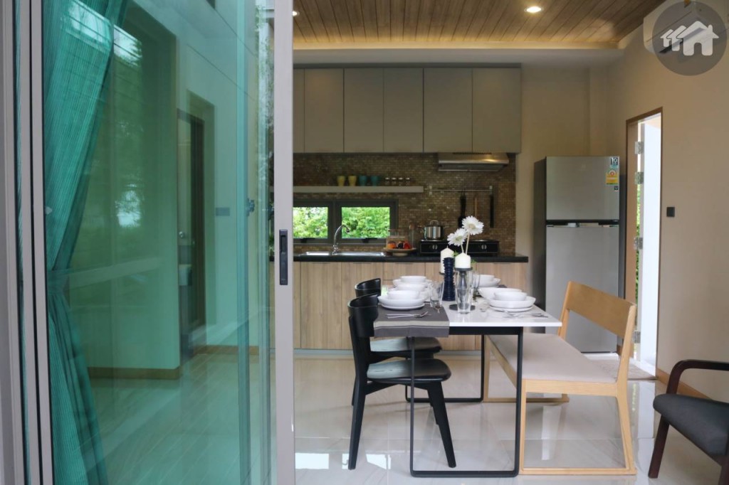 ครัวเปิดบ้านยูนิต The Flow ของโครงการ วารีโอ สุวรรรภูมิ Vario Suvarnabhumi