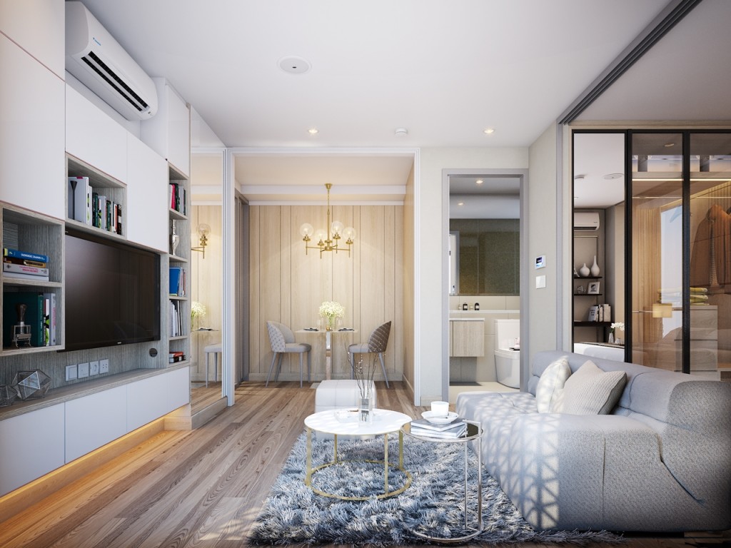 TYPE : 1 Bedroom Plus E1 ขนาด 34.95 ตารางเมตร