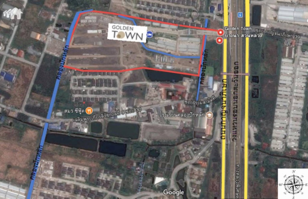ภาพรวมโครงการ โกลเด้น ทาวน์ บางนา – สวนหลวง  Golden Town Bangna Suanluang 