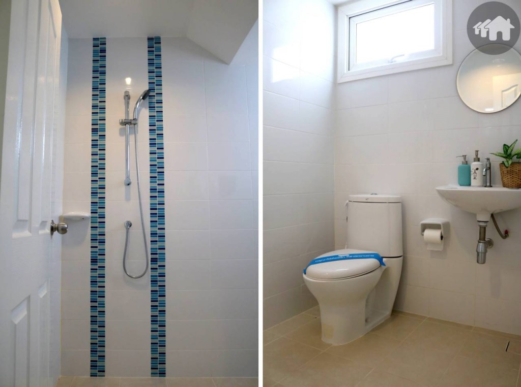 ห้องน้ำชั้นล่าง โครงการ กรีนิช ไพร์ม ทางด่วนรามอินทรา-หทัยราษฎร์ Greenwich Prime Express Way Ramintra Hathairat