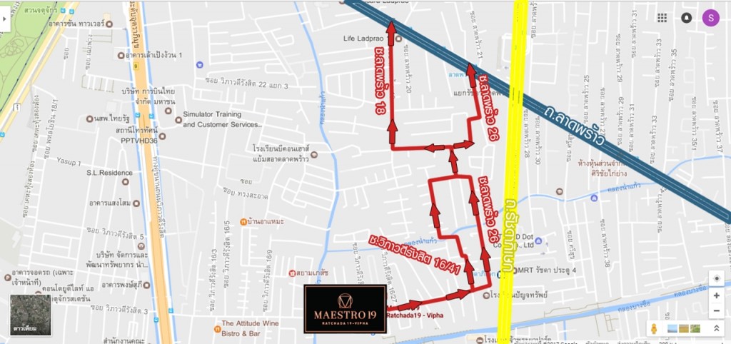 เดินทางเชื่อมต่อกับ ถ.ลาดพร้าว ผ่าน ซ.ลาดพร้าว 18 และ ซ.ลาดพร้าว 26