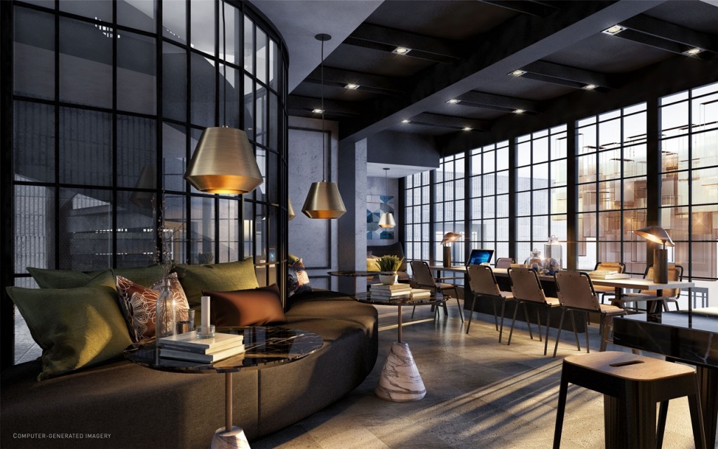 ชั้นที่ 2 ของคลับเฮ้าส์เป็นห้องสมุดและ Co-Working Space