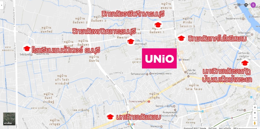 โรงพยาบาลรอบโครงการ