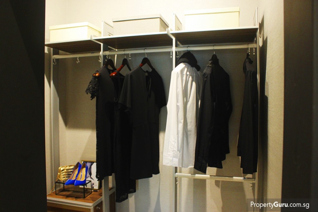 2BR household shelter as walk in wardrobe