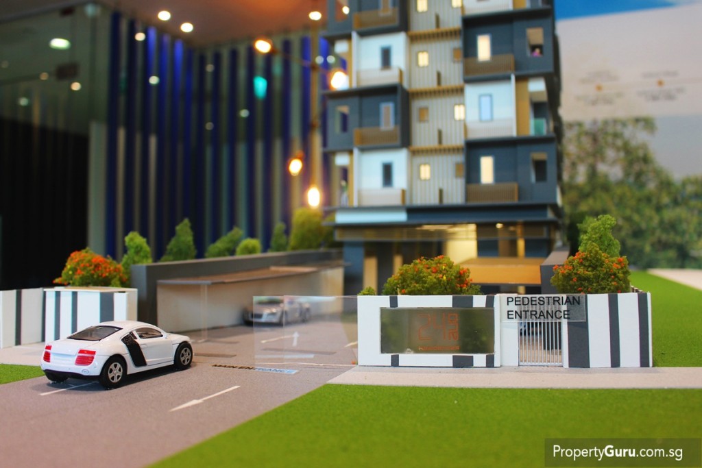 24 One Residences entrance