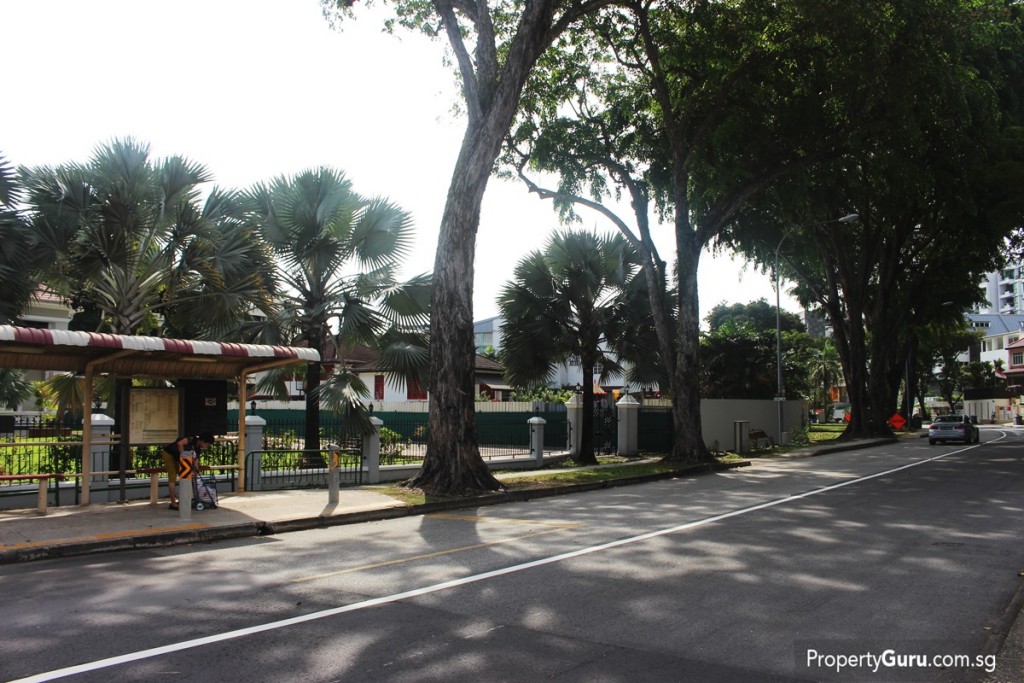 Bus stop next to 24 One Residences