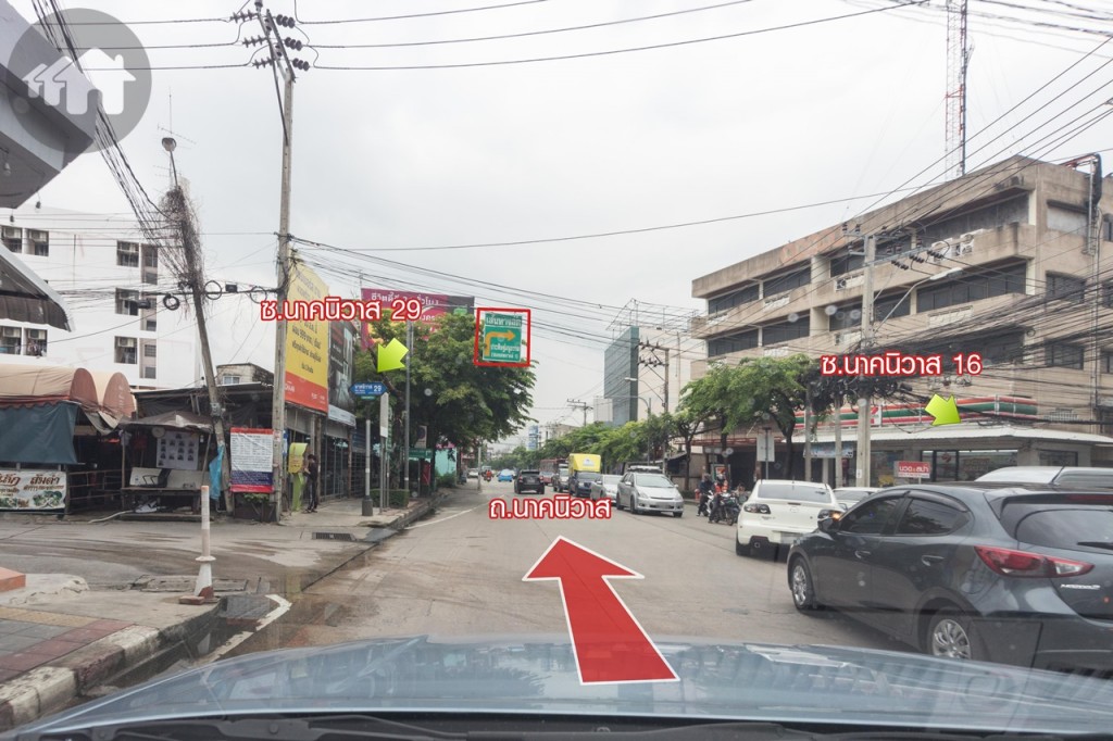 ผ่าน ซ.นาคนิวาส 16 (ตรงข้ามกับ ซ.นาคนิวาส 29) ซึ่งเป็นทางลัดไปเชื่อมกับ ซ.ประดิษฐ์มนูธรรม 15 และ ซ.โยธินพัฒนา ไปออก ถ.ประดิษฐ์มนูธรรม หรือไปเซ็นทรัล เฟสติวัล อีสต์วิลล์ ก็ได้