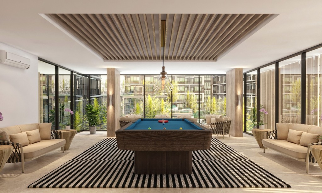 ห้องเกมส์ที่รองรับการพักผ่อนที่หลากหลาย มีทั้งโต๊ะพูล และแอร์ฮอกกี้