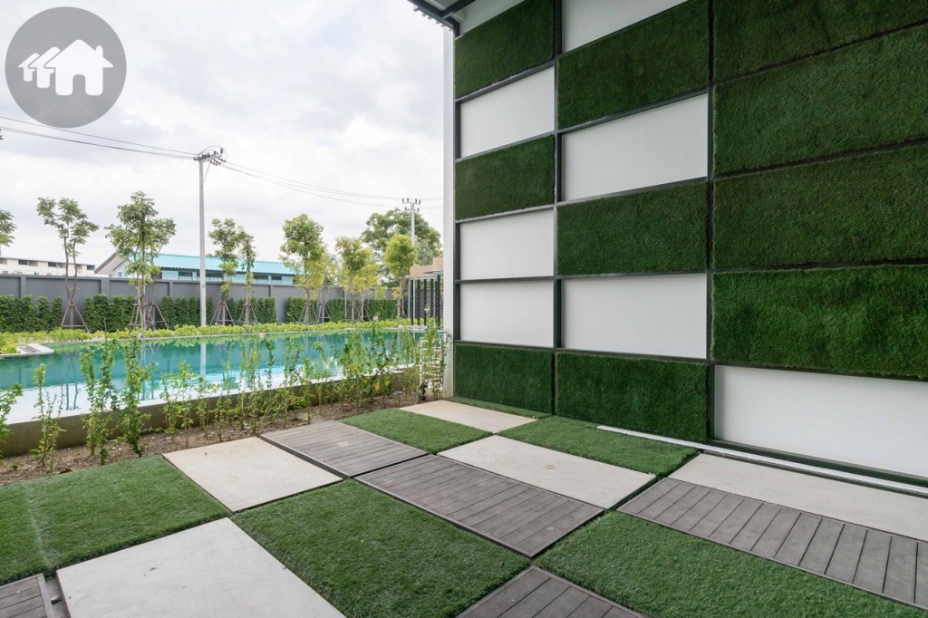 เพิ่มพื้นที่สีเขียวภายในอาคารด้วยสวนแนวตั้ง อาคาร 5 จะรับวิวสระว่ายน้ำพอดี