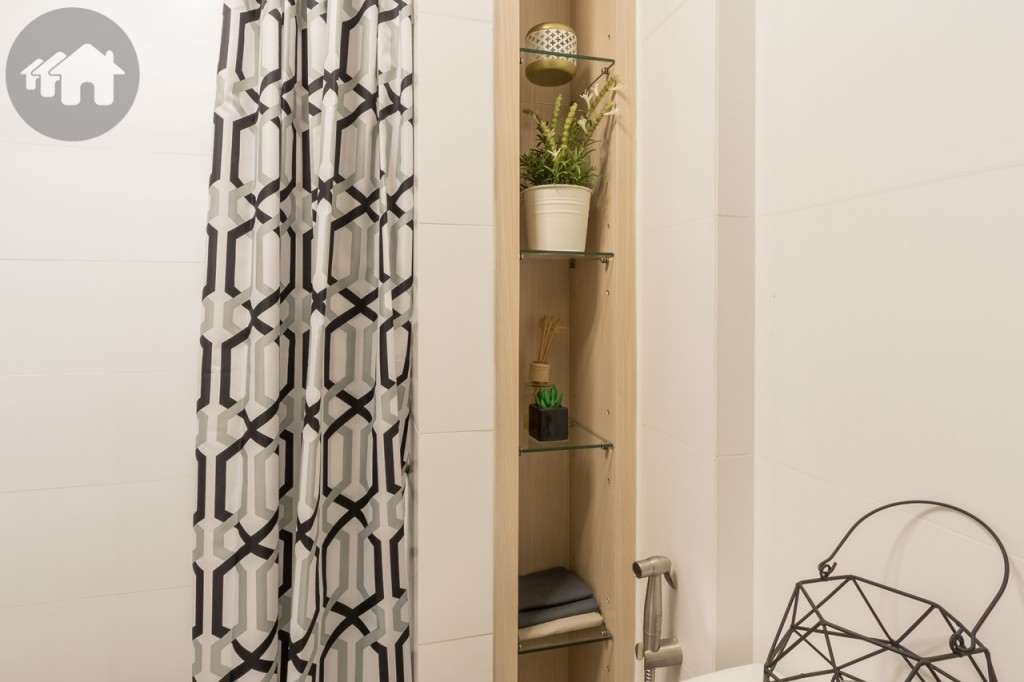 เช่นเดียวกับห้อง Type A มีช่องเก็บภายในห้องน้ำ