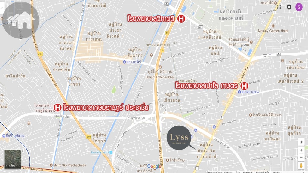 โรงพยาบาลรอบโครงการ