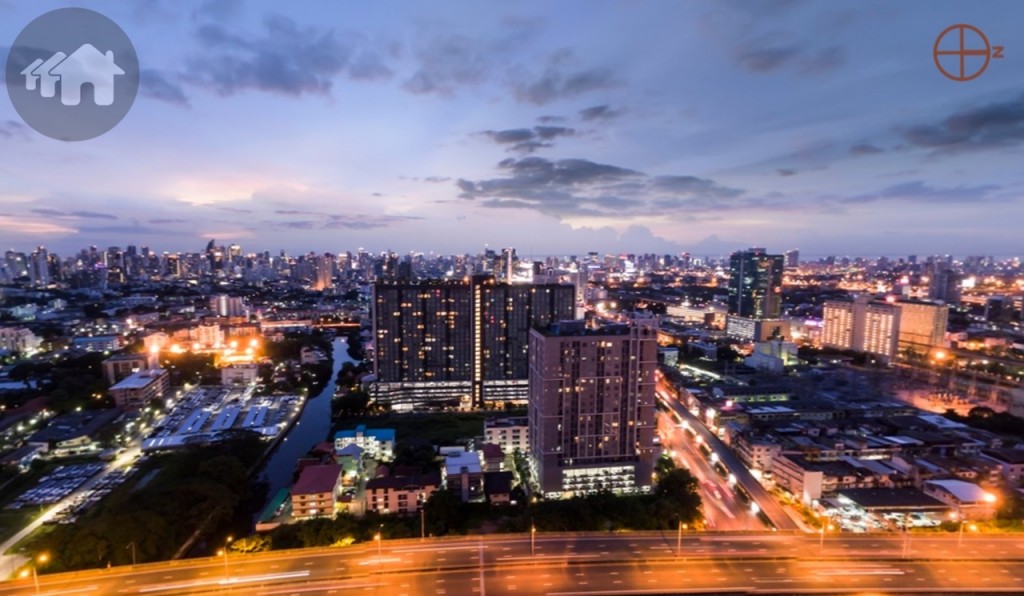 วิวทิศตะวันตกจากชั้นที่ 29 หันไปทางทองหล่อ