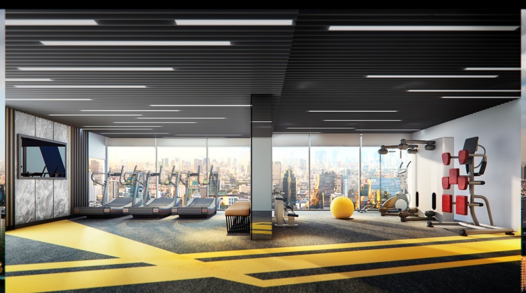 ฟิตเนสแบบไดนามิก ออกกำลังกายพร้อมชมวิวเมือง