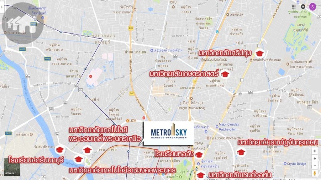 สถานศึกษารอบโครงการ