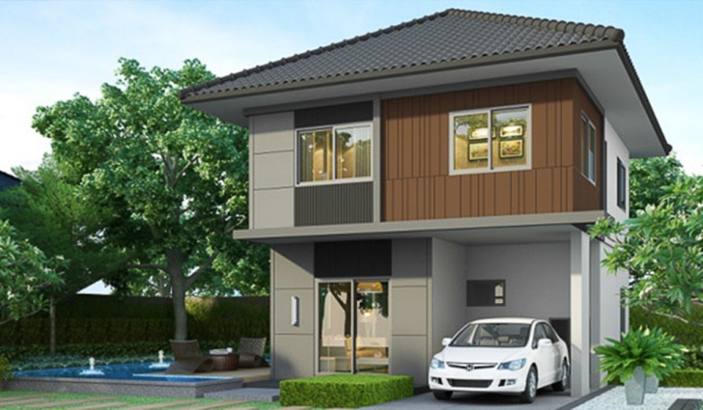 1.COLLA ขนาดที่ดินเริ่มต้น 39.5 ตร.ว. พท. ใช้สอย 106 ตร.ม. 3 ห้องนอน 2 ห้องน้ำ และ 2  ที่จอดรถ 