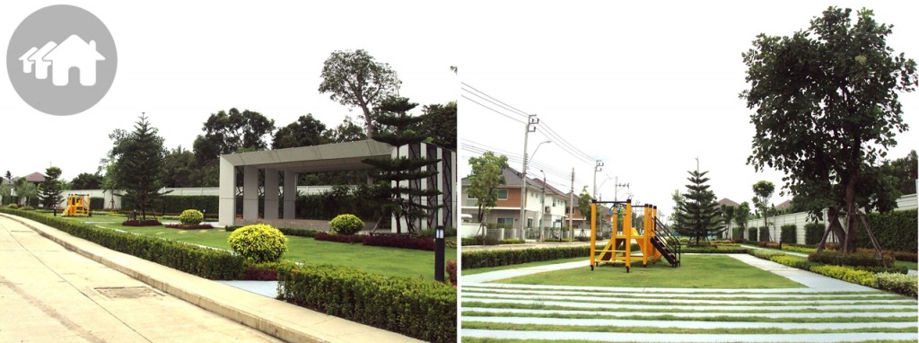 สวนสาธารณะภายในโครงการ ขนาดประมาณ 1 ไร่ 
