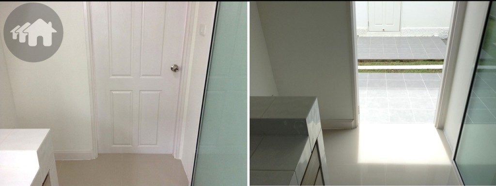 ห้องครัวสามารถเปิดออกไปยังพื้นที่ซักล้างได้