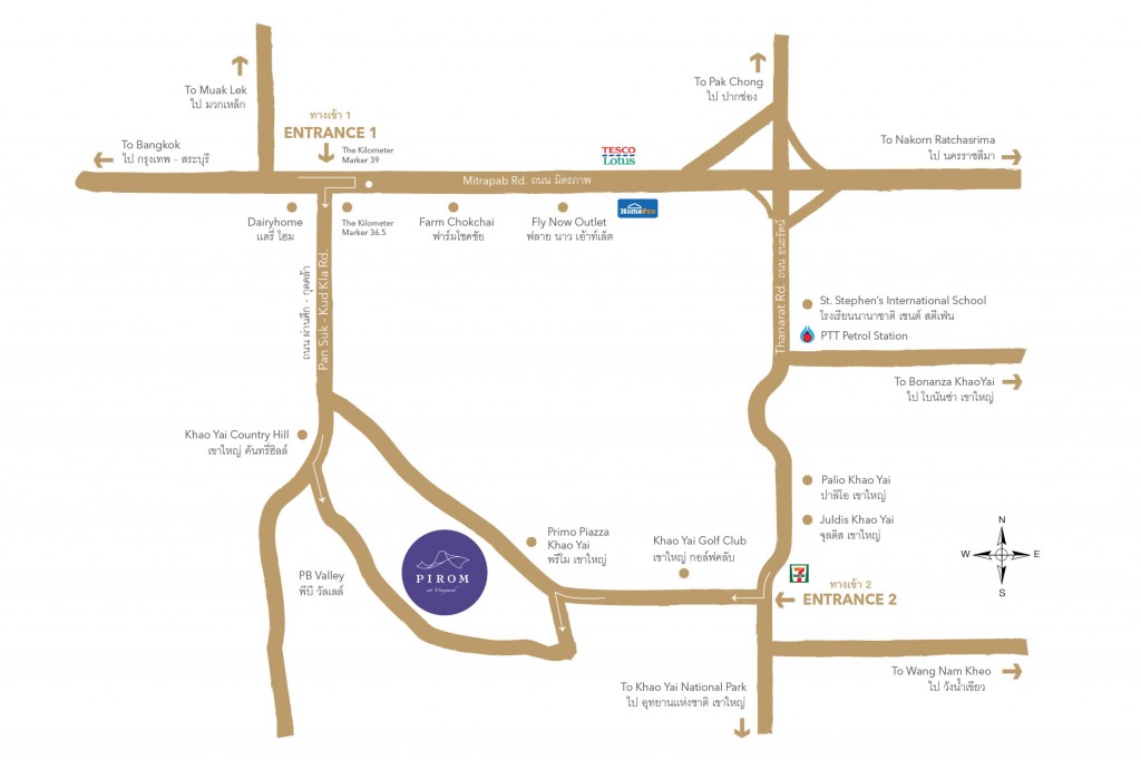 แผนที่โครงการ