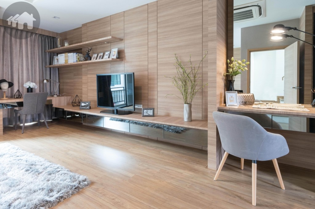 พื้นที่ชั้นที่ 2 เป็นห้องนอนใหญ่ เข้ามาภายในห้องจะเป็นมุมนี้