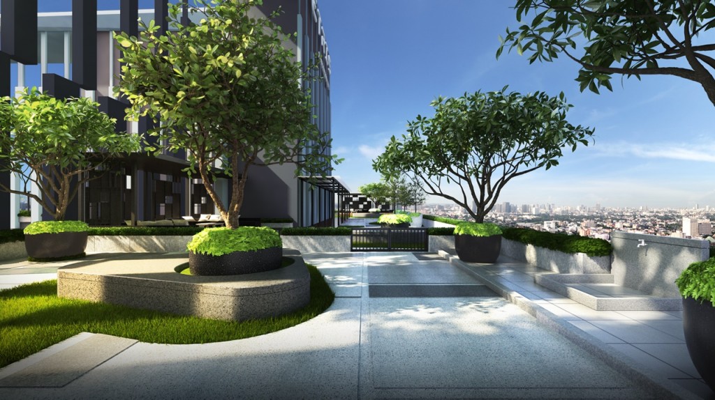 Pet zone มีพื้นที่วิ่งเล่นสำหรับสัตว์เลี้ยง แยกเป็นสัดส่วน บริเวณชั้นดาดฟ้า