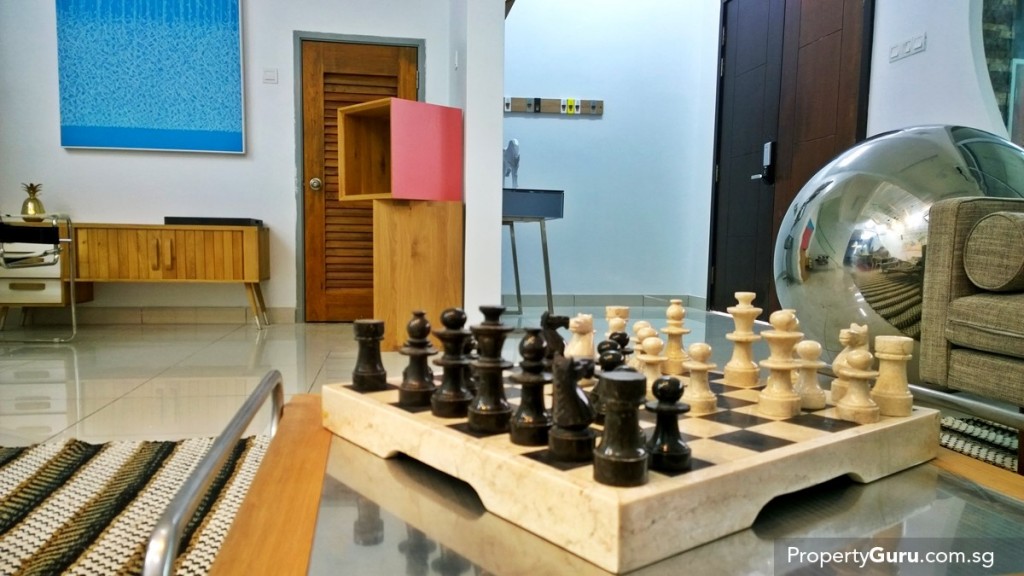 Living room and main door