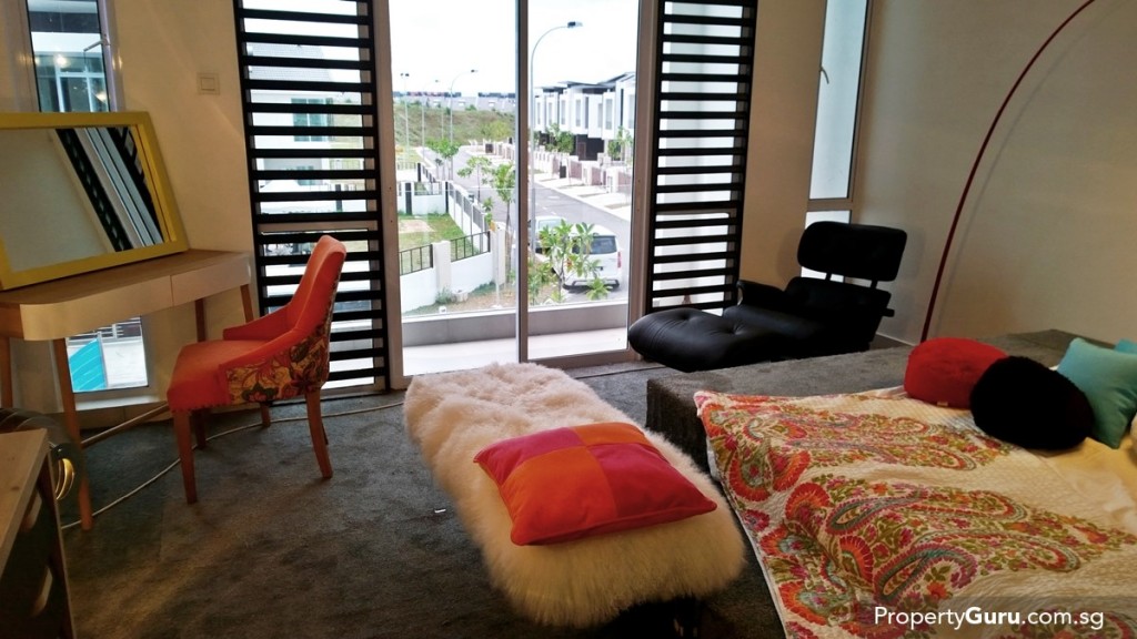 Master bedroom and balcony