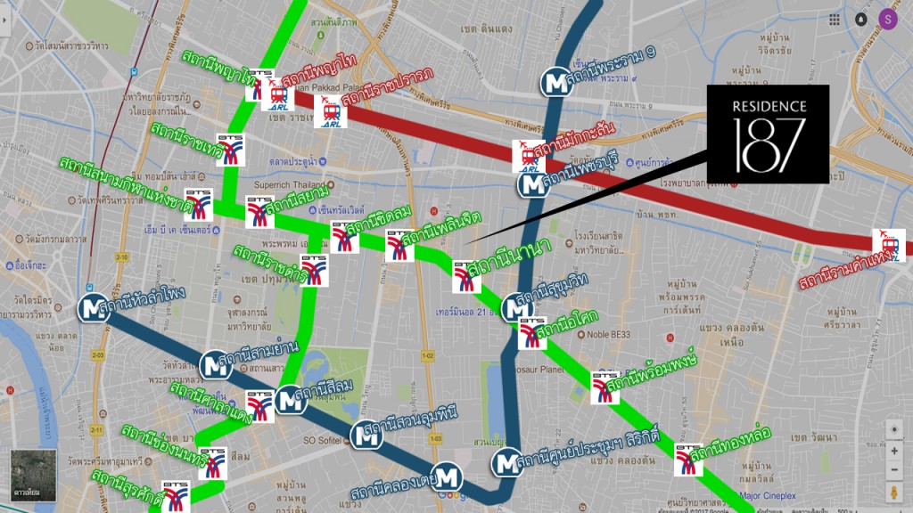 A connectivity of several mass transit lines