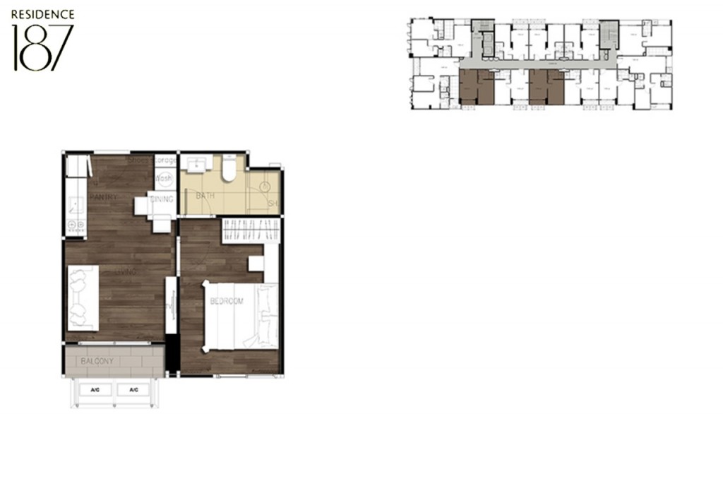 A1: 1-Bedroom 36.01, 36.41 Sq.m.