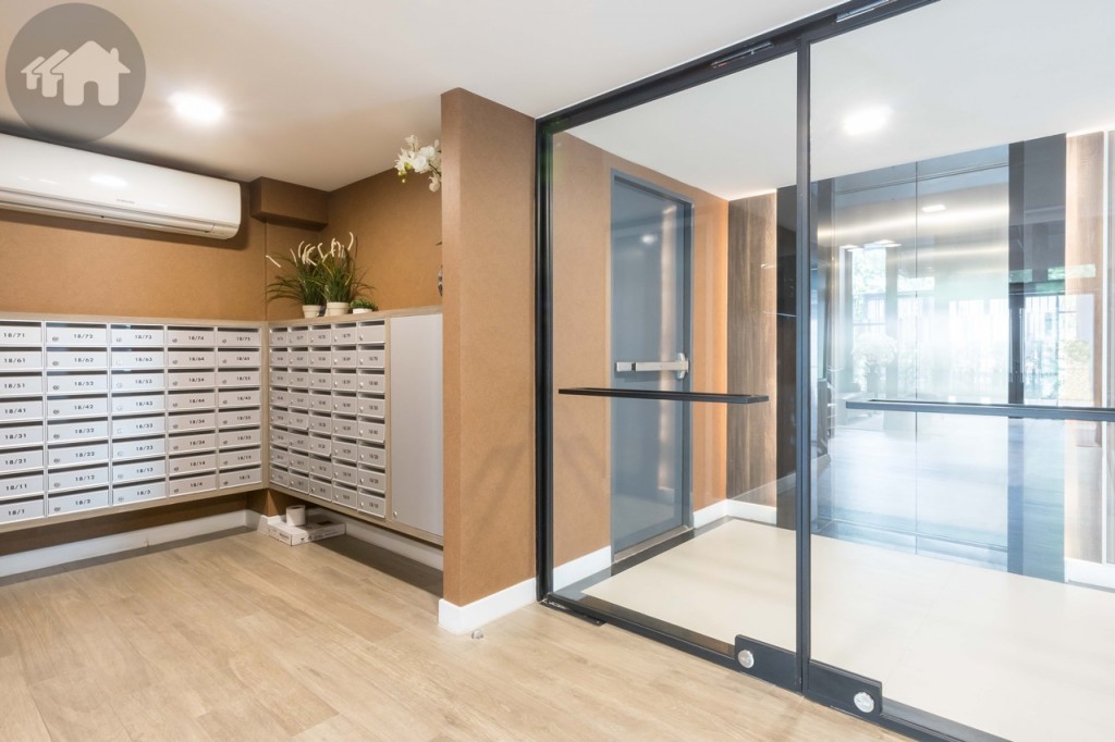 Mail Room near the elevator lobby is accessible by keycard