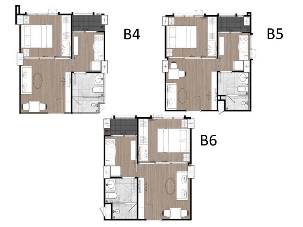 1 Bedroom ขนาด 32.5 ตร.ม.
