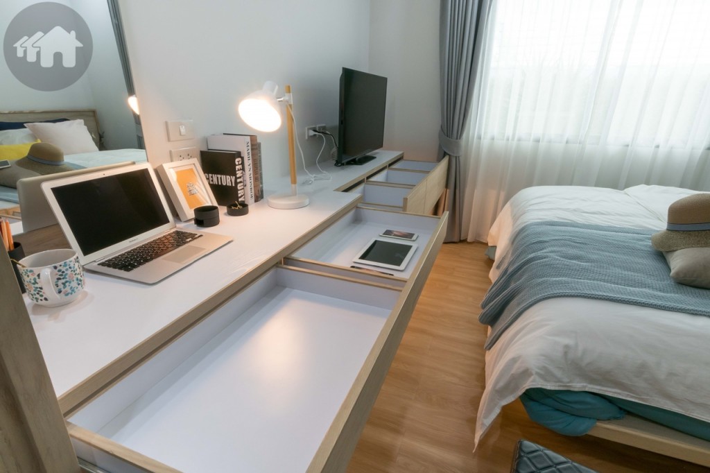 ลิ้นชักขนาดพอเหมาะกับพื้นที่ เก็บของได้หลากหลาย