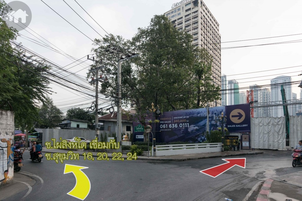 หากเลี้ยวไปทางซ้ายจะสามารถเชื่อมต่อกับ ซ.สุขุมวิท 16, 20, 22 และ 24 ได้