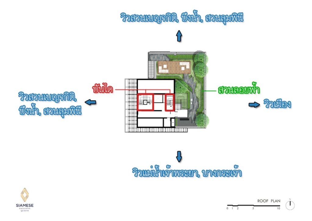 ชั้นดาดฟ้า สวนสวนวิว 360 องศา