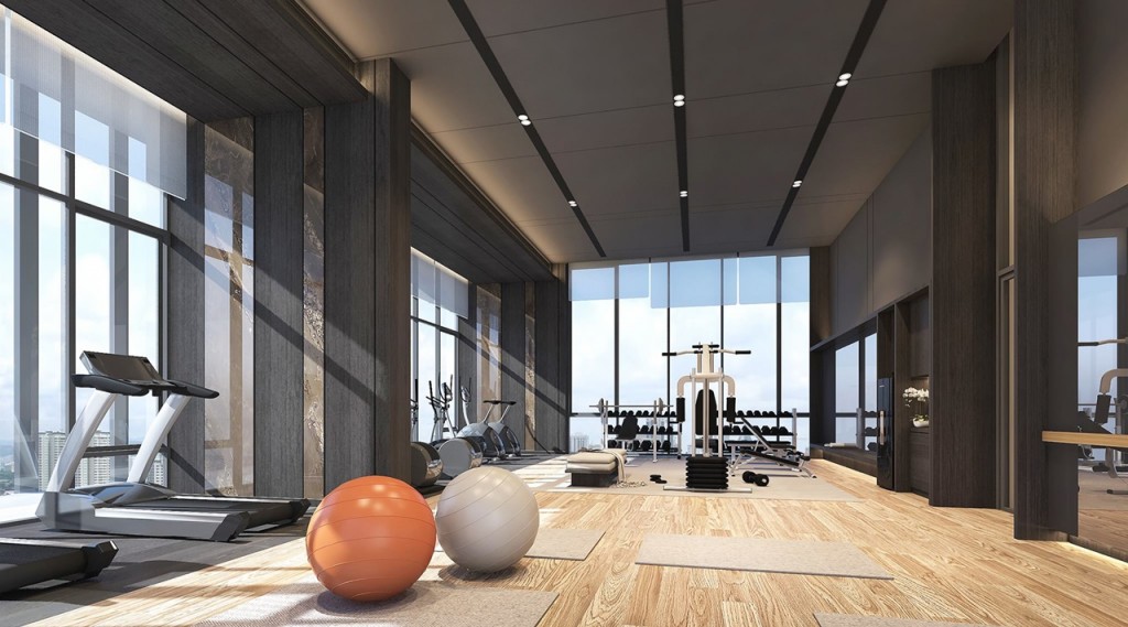 ฟิตเนส อุปกรณ์ครบครัน ออกกำลังกายพร้อมชมวิวใจกลางกรุงเทพฯ