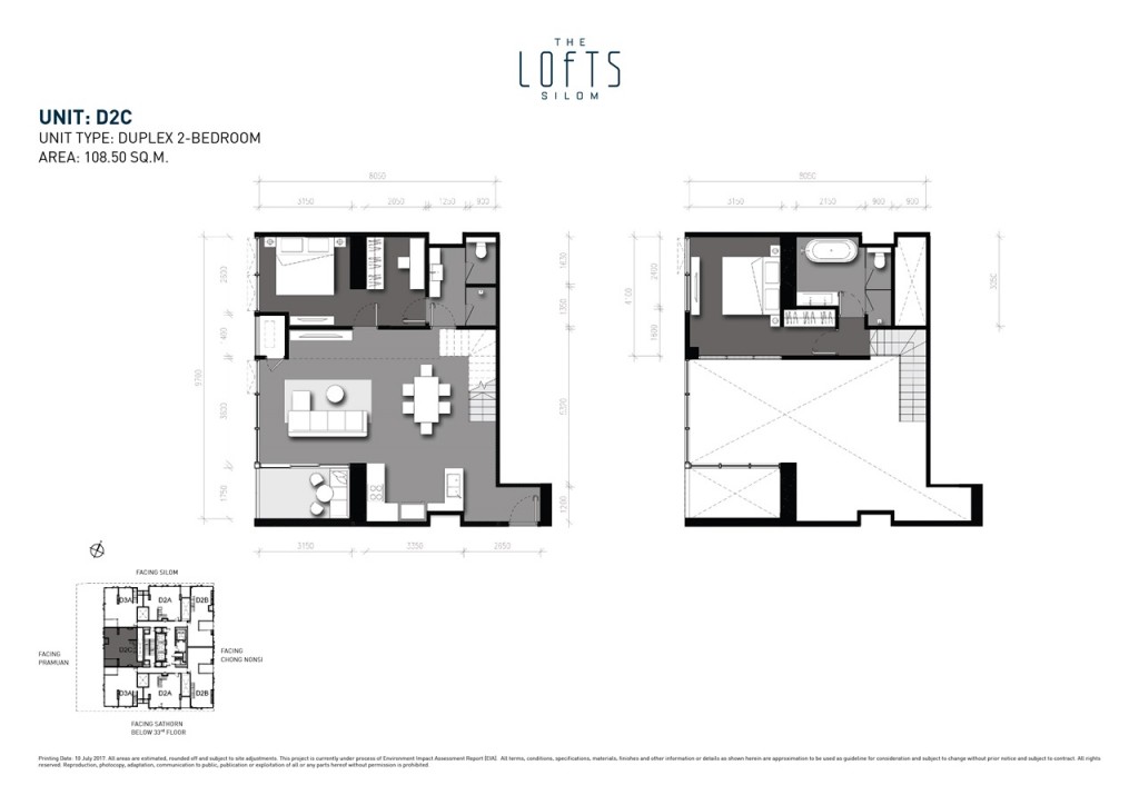 ตัวอย่าง Layout ห้อง Duplex