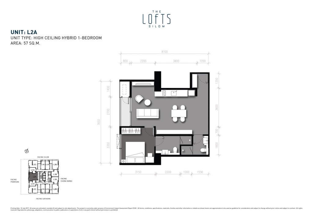 ตัวอย่าง Layout ห้อง High Ceiling Hybrid