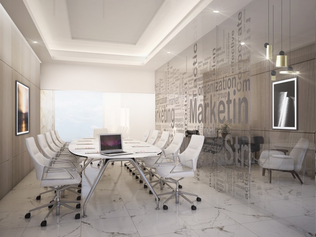 ห้องผู้บริหารและห้องประชุมใหญ่สามารถมองเห็นส่วนพื้นที่ทำงานหลัก