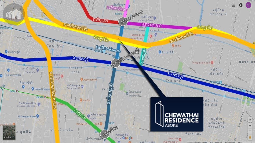 ถนนและทางด่วนรอบโครงการ