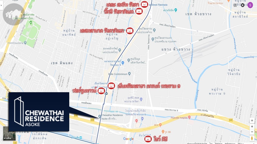 ห้างสรรพสินค้ารอบโครงการ