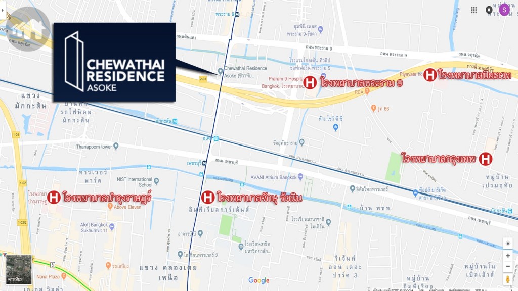 โรงพยาบาลรอบโครงการ