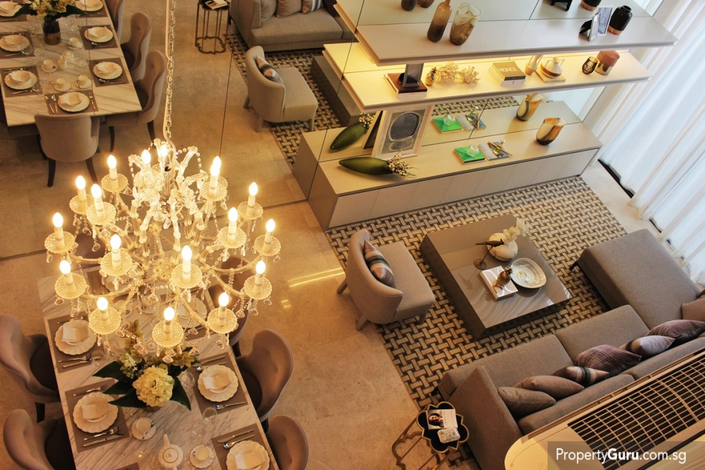 Living room from second floor