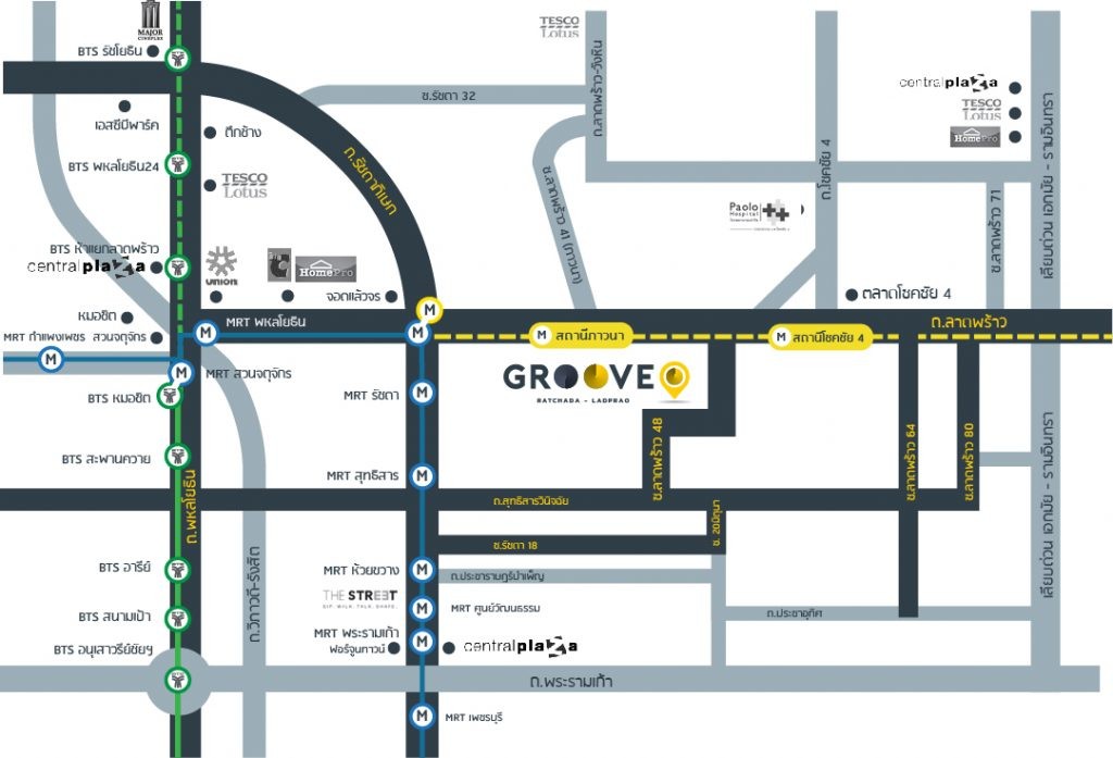 MAP-Groove-Condo-Ratchada-Ladprao