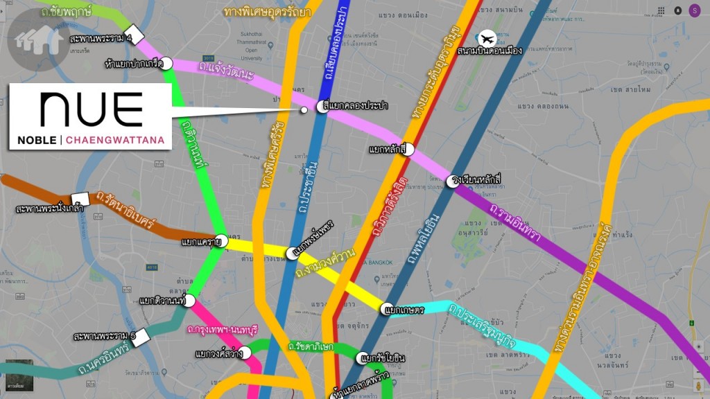 ถนนและทางด่วนรอบโครงการ